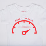White Insane Mode Onesie